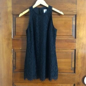 Cabi | Black Lace Scalloped Sleeveless Top XS